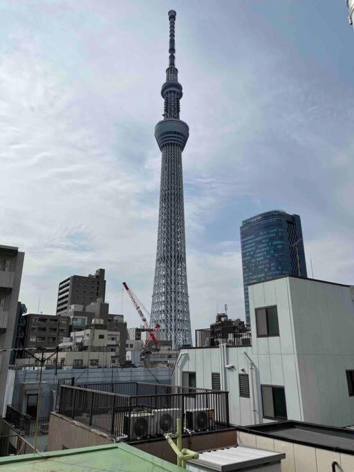 403 Oshiage Sta 3Mins Walk! Wi-Fi & Elevator 4Pax Apartment Tokyo Bagian luar foto