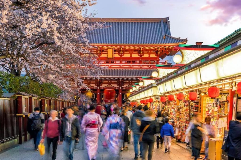 403 Oshiage Sta 3Mins Walk! Wi-Fi & Elevator 4Pax Apartment Tokyo Bagian luar foto