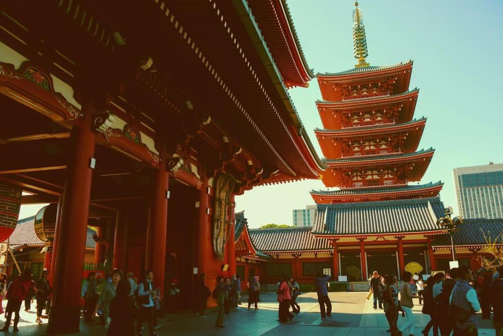 403 Oshiage Sta 3Mins Walk! Wi-Fi & Elevator 4Pax Apartment Tokyo Bagian luar foto