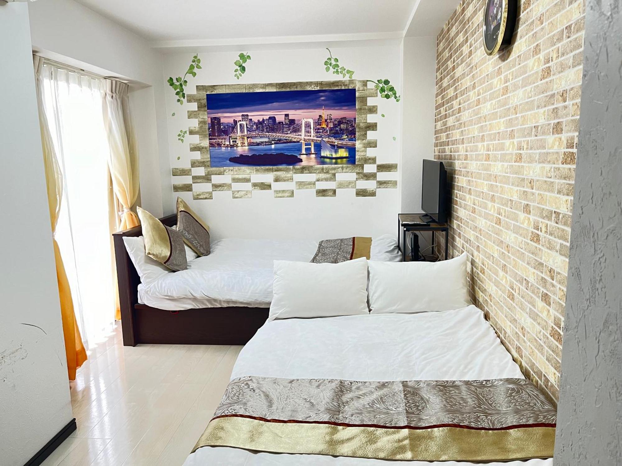 403 Oshiage Sta 3Mins Walk! Wi-Fi & Elevator 4Pax Apartment Tokyo Bagian luar foto